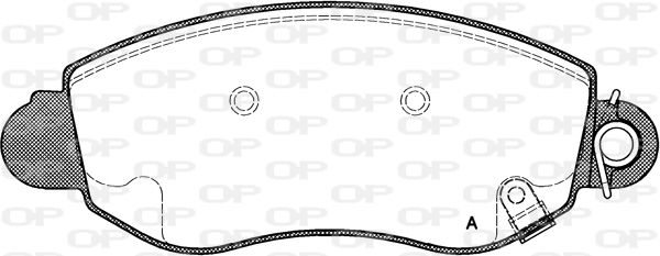 OPEN PARTS Комплект тормозных колодок, дисковый тормоз BPA0772.02